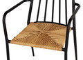 Havestol stabelbar alu/rattan sort - Envy